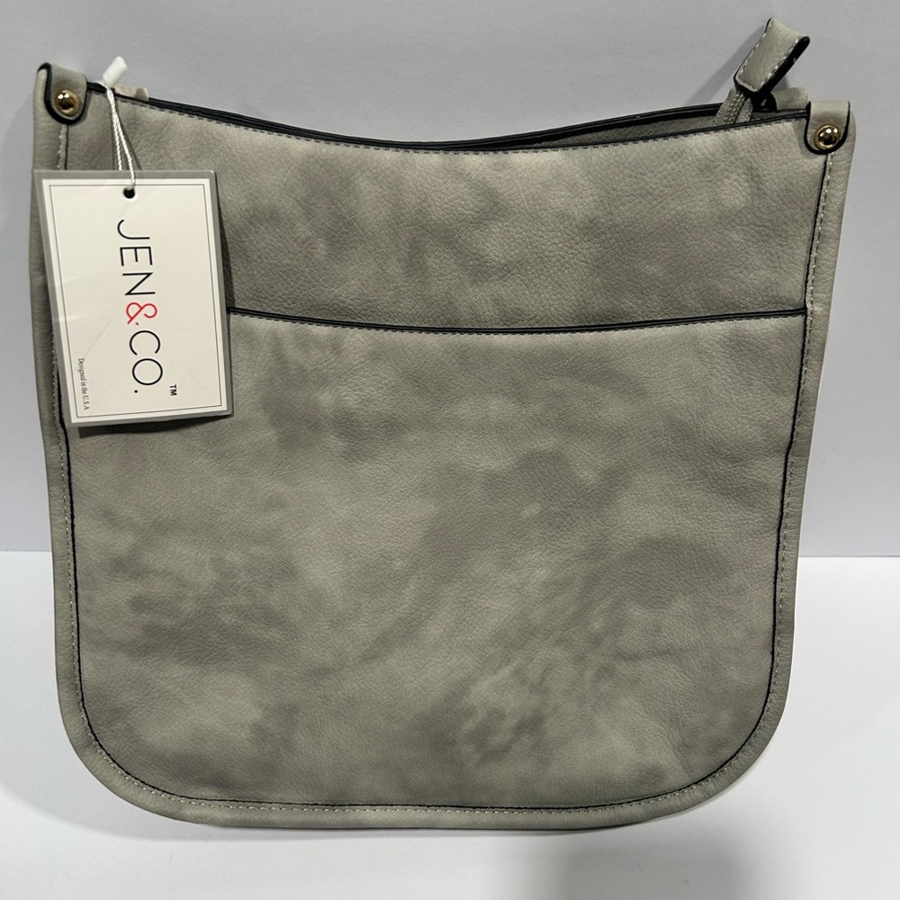 Gray Women's Bag- JEN & CO VEGAN Cross body bag. Never used! Pristine condition